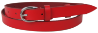 Жіночий шкіряний ремінь Skipper 1627-20 червоний 2 см