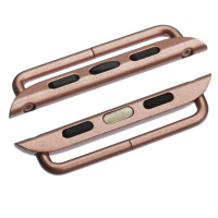 Переходник на универсальный ремешок для Apple Watch 42mm/ 44mm на болтах розовый