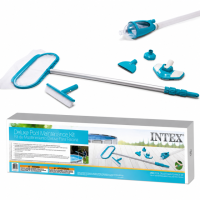 Intex 28003 набір для очищення басейну від фільтр-насоса від 3028 л/год, пилосос, сачок, щітка та телескопічна ручка