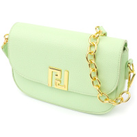 Полукруглая женская сумка из экокожи Vintage sale_15148 Салатовый