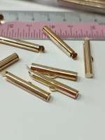 Слайдер. Размер 4×25 мм. Цвет - золото. 1 шт