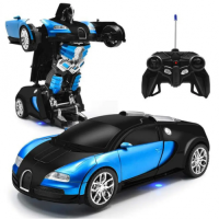 Трансформер машинка на радиоуправлении Bugatti Car Robot
