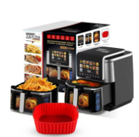 Фритюрниця 13 л з двома тенами 4200 Вт Zepline ZP-00340 на 14 програм з силіконовою формою