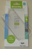 Чехол ColorWay TPU AntiShock для Apple iPhone 13 mini Transparent