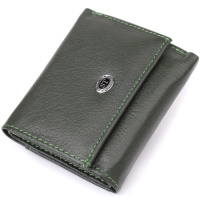 Женский миниатюрный кошелек из натуральной кожи ST Leather 23083 Зеленый