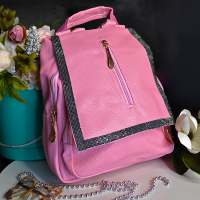 Жіночий рюкзак «Diamonds» Рожевий