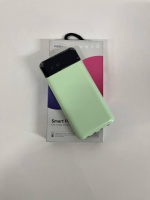 Повербанк с четким дисплеем и встроенными кабелям KT T51X 10000mAh Бирюзовый