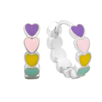 Серебряные серьги CatalogSilver с емаллю (2146056)