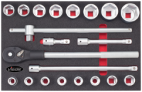 Набор инструментов в ложементе, 21ед, VIGOR, V2364