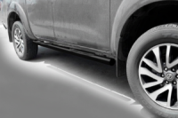 Боковые трубы Black (2 шт., нержавейка) для Nissan Navara/NP300 2016- гг