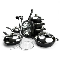 Набор посуды Arshia AR-14, 14 предметов из литого алюминия. Черный (AR-14)