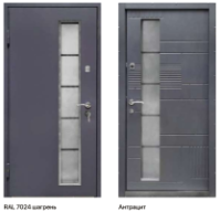 Двері вхідні GALICIA СБ Лайн 7024 Метал/Антрацит 960x2050 АКЦІЯ