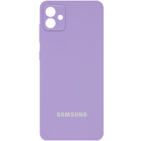 Чохол Silicone Cover Full Camera (AA) для Samsung Galaxy A04e, Бузковий / Dasheen - купити в SmartEra.ua