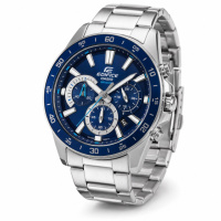 Чоловічий годинник Casio Edifice EFV-570D-2A з хронографом та сталевим браслетом
