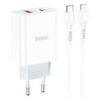 Зарядний пристрій HOCO C97A PD20W+QC3.0 (1USB/1Type-C/3A) + Type-C to Lightning - купити в SmartEra.ua