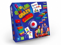 Гра настільна, розважальна «Color Crazy Cubes» (шалені кольорові кубики) с дзвіночком (Danko Toys)