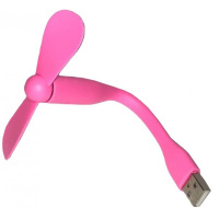 DM Вентилятор портативний гибкий Mini Fan USB від повербанка/ноутбука Pink (Код товару:37843)