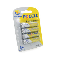 Аккумулятор PKCELL 1.2V AA 2600mAh NiMH Rechargeable Battery, 4 штуки в блистере цена за блистер, Q12