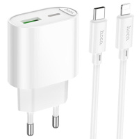 МЗП Hoco C109A Fighter PD20W (1USB-C) + кабель Type-C to Lightning