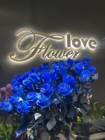 Букет квітів з Троянда синього кольору 80 см, на Подолі з доставкою від ♥️ Flower Love ♥️