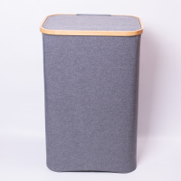 Корзина для белья с крышкой 40×30×60 (см) мягкая 70 (л) HP-41-16