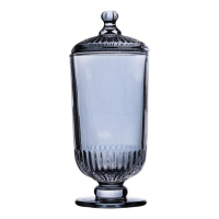 Конфетница с крышкой стеклянная Ø 10 см HP-YH-18