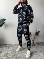 Чорний спортивний костюм  | 5-672