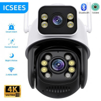 Камера відеоспостереження вулична Q25 Wi-Fi ptz camera 6MP app：ICSEE 6MP