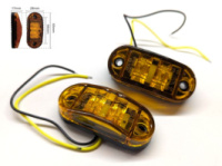 Габарит - помаранчевий -  65х28мм - 12/24V Led 2 діода - BD-0015A (4шт/уп)