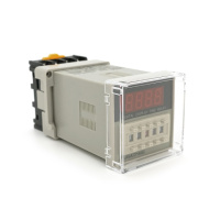 Реле времени DH48S-2Z с индикацией задержки времени + колодка для подключения, 220 VAC