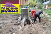 корчевание пней и деревьев Киев