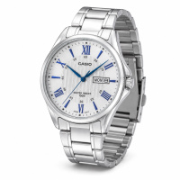 Чоловічий годинник Casio MTP-1384D-7A2 з нержавіючої сталі, водозахист 100 метрів