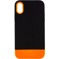 Чохол TPU+PC Bichromatic для Apple iPhone XR (6.1«») (Black / Orange) - купити в SmartEra.ua