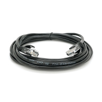 Патч-корд литой RITAR, CCA, UTP, RJ45, Cat.5e, 3m, черный Q400