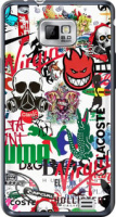 Чехол на Samsung Galaxy S2 Plus i9105 Many different logos 4022u-71