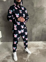 Стильний чоловічий костюм з принтом