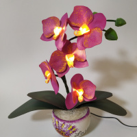 Світильник-нічник «Орхідея бузкова»