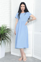 Літня сукня міді вільного крою «Ordinary» оптом | Норма Блакитний, 42-44