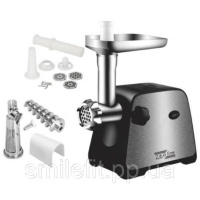 Електрична м'ясорубка Domotec MS-2027 4500 Вт з насадкою для томатів, ковбас та терками