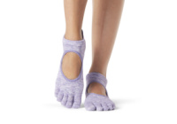 Шкарпетки для йоги ToeSox Full Toe Bellarina Grip Htr Purple M (39-42.5)