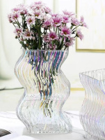 Ваза для цветов 14193 9х14.5х26.5  см перламутровая