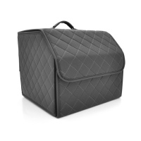 Складной кожаный автомобильный органайзер 330*320*300, Black