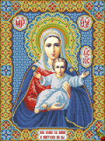 Схема для вышивки Леушинская икона Божией Матери