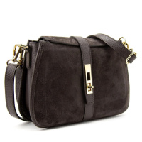 Жіноче замшеве кросбоді на застібці Італія 79895DB