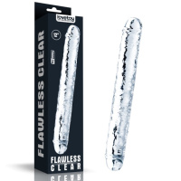 Прозорий двоголовий фалоімітатор «Flawless Clear Double dildo 12» від LoveToy