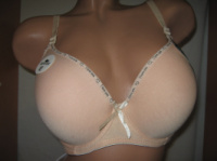 Бюстгальтер бавовняний BENFISH на поролоні чашка Е бежевий великі обсяги