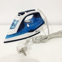 Электрический утюг с керамической подошвой Domotec MS-2202 ручной паровой утюг-очиститель. Цвет: синий
