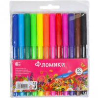 Детские фломастеры «Фломики» CR550-12-2, 12 штук