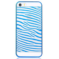 Чохол Vouni для iPhone 5/5S/5SE Glimmer Zebra Blue