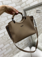 Моко — ZARA — стильна сумка на три відділення — фурнітура чорна — топ продажів (2049-4)